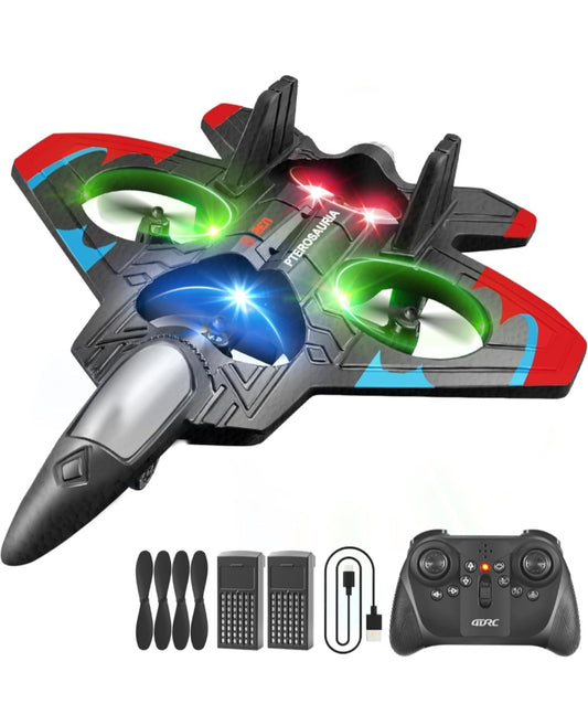 Starfighter RC Space Drone ✨ | 360° Stunt Flying | LED Lights | Remote Control Toy