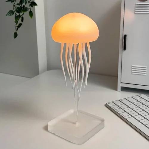 🪼 Cute Jellyfish LED Lamp – Rechargeable & Dual-Mode Touch Control 🌈