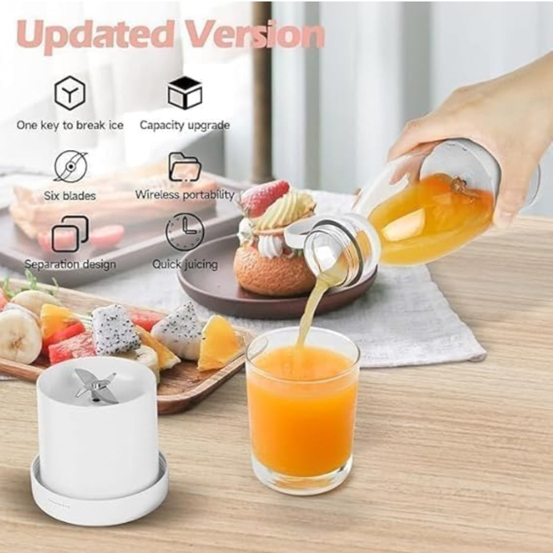 🧃 Portable 6-Blade Mini Juicer – Updated Version