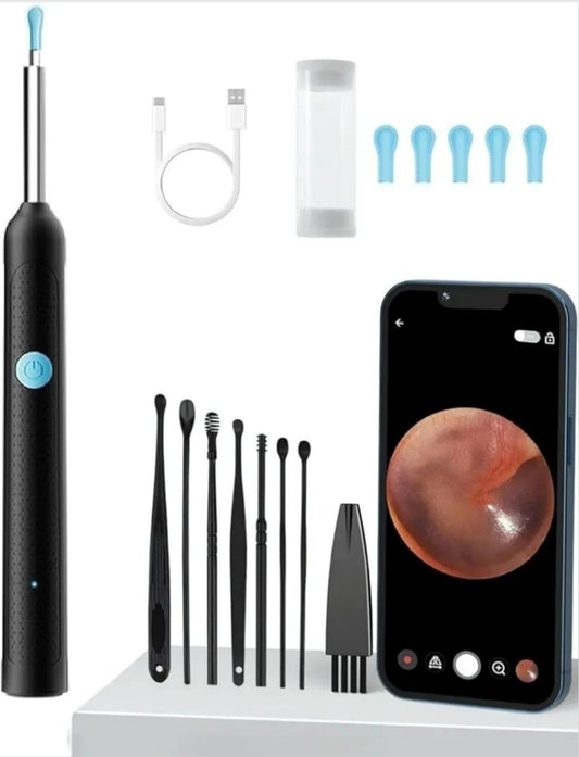 🧠 Smart Visual Ear Cleaner – 1080P HD Otoscope with 6 LED Lights