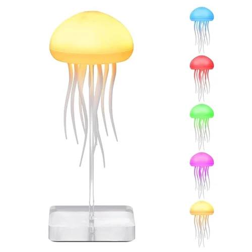🪼 Cute Jellyfish LED Lamp – Rechargeable & Dual-Mode Touch Control 🌈