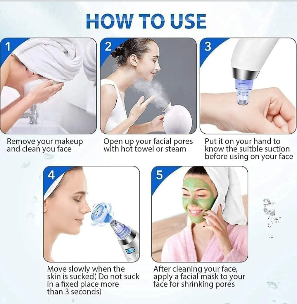 🧖‍♀️ Electric Blackhead Remover & Pore Vacuum Cleaner ✨