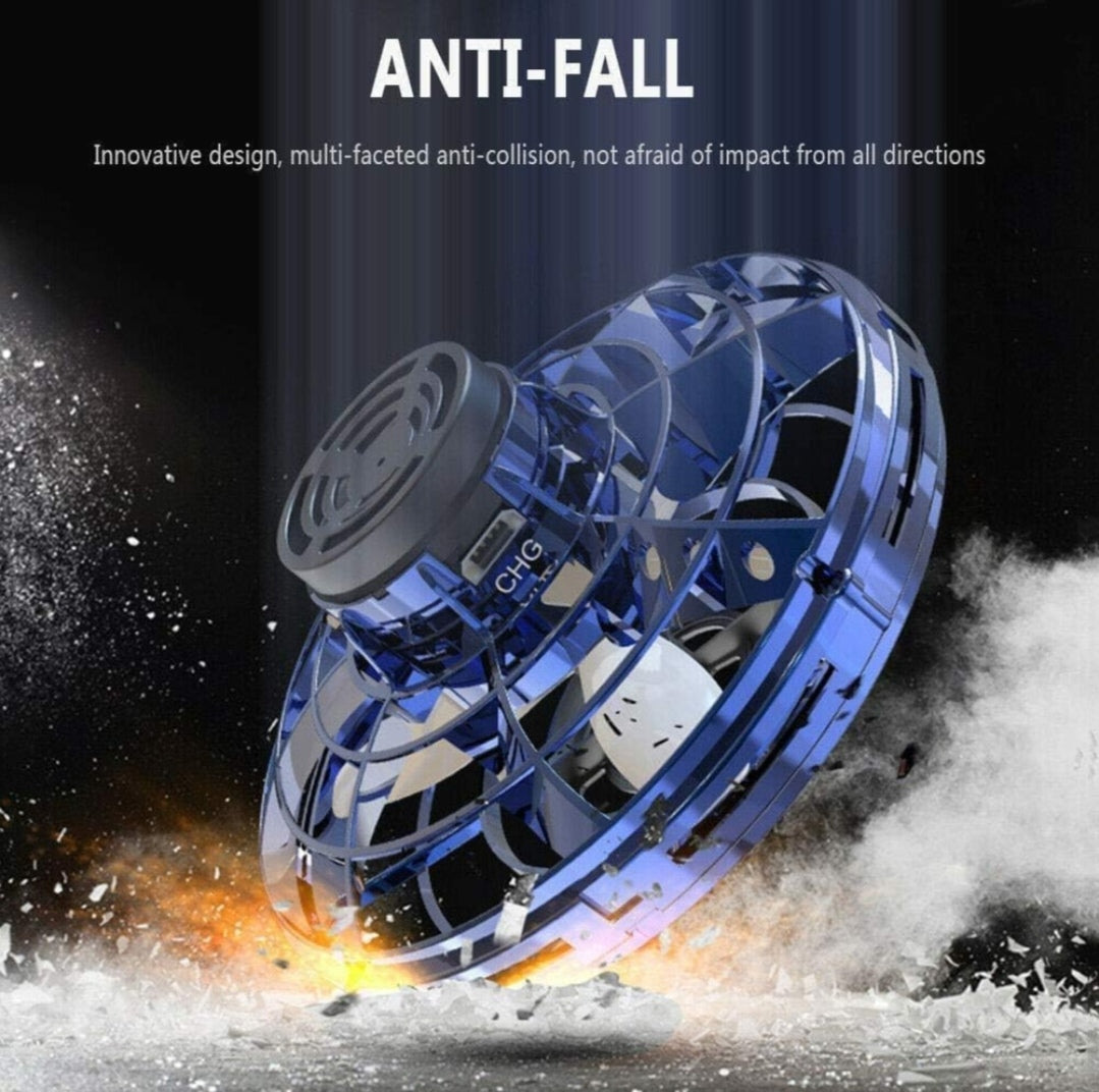 🛸 Galaxy UFO Spinner – RGB Flying Light Drone Toy