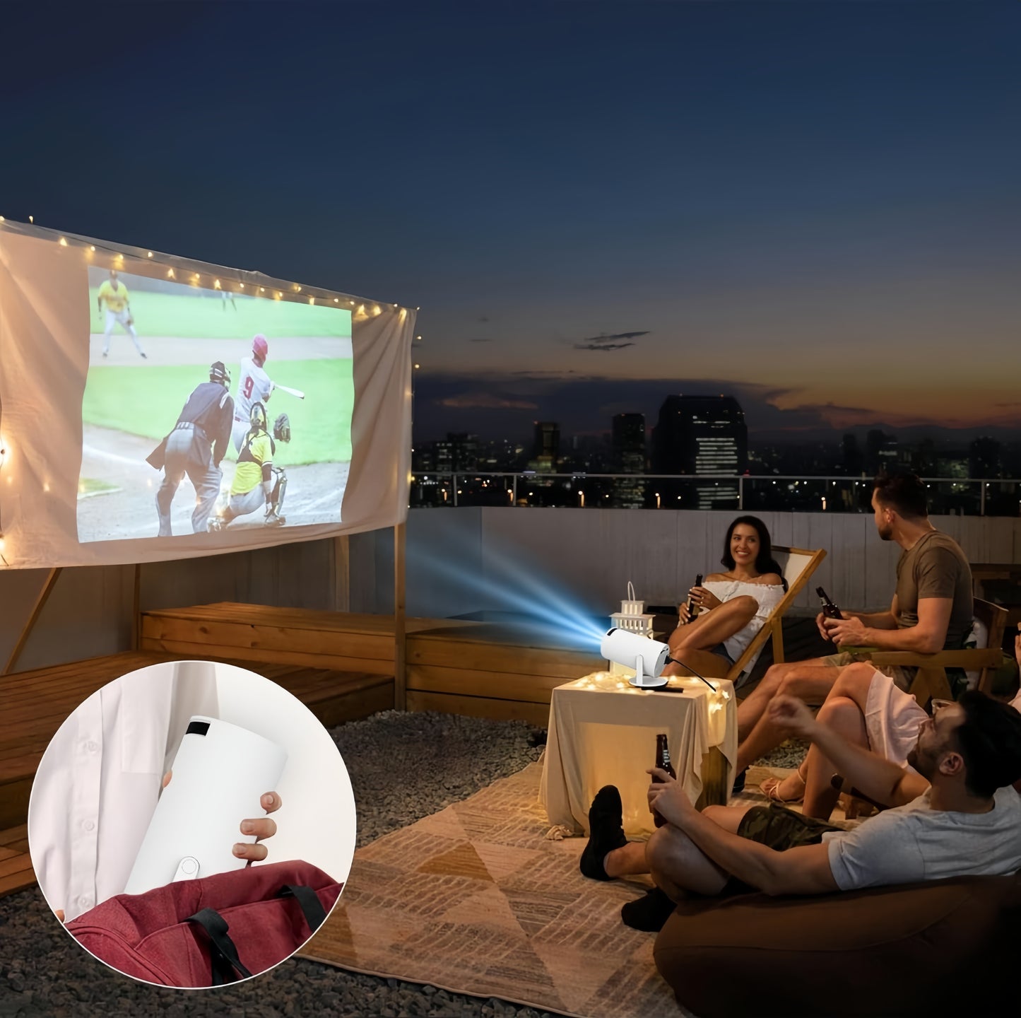 🎥 Smart Mini HD Projector with Remote | Home Theater Cinema Projector 📽️