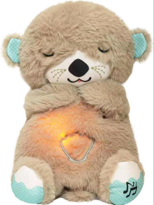 🦦 Glow Belly Otter Plush Toy – Soft Night Light Cuddly Teddy for Kids 🌙✨