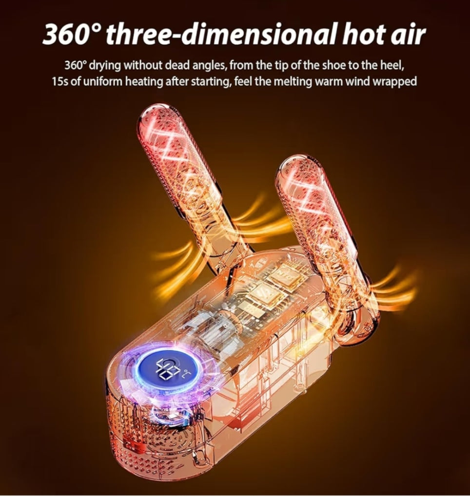 🔥 Dual Flame Electric Shoe Dryer 👟