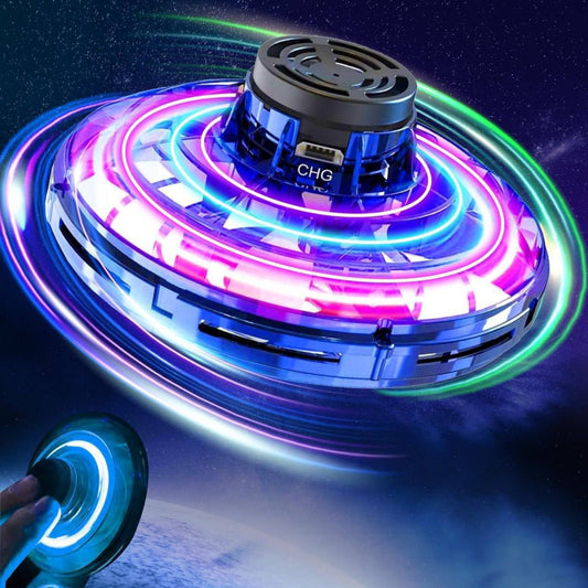 🛸 Galaxy UFO Spinner – RGB Flying Light Drone Toy