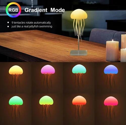 🪼 Cute Jellyfish LED Lamp – Rechargeable & Dual-Mode Touch Control 🌈