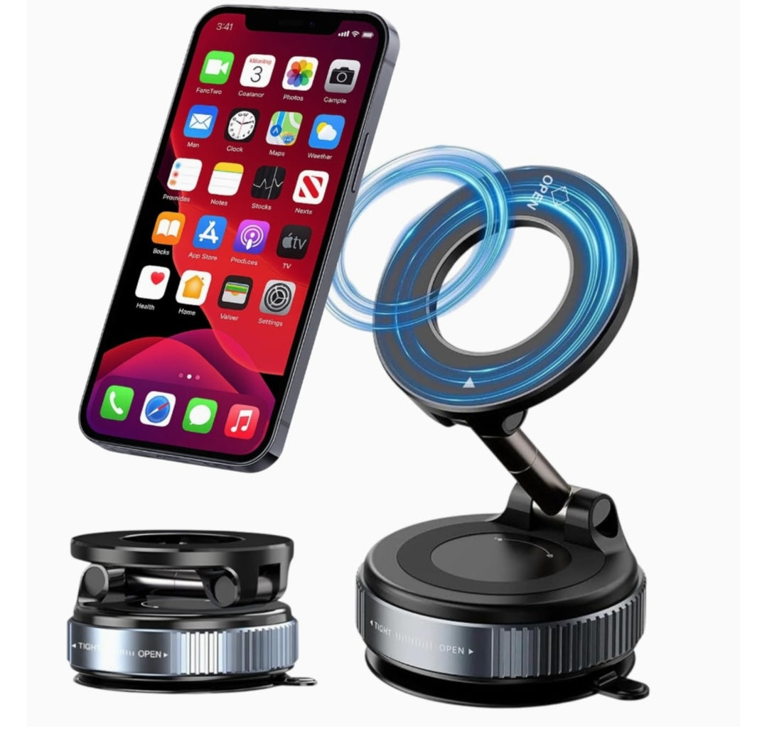 📱 MagSafe Magnetic Ring Holder – Ultra-Strong Mount for All Phones