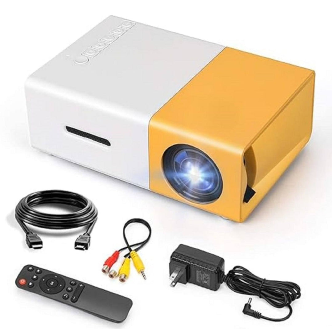 Mini Portable LED Projector 🎬 | 1080P HD Home Theater 📽️ | Compact & Stylish Design