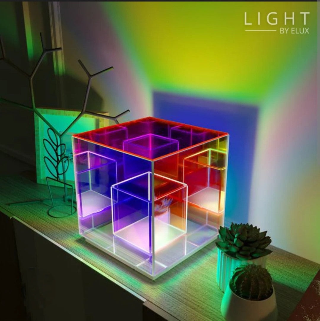 ✨ Infinity Cube Lamp – Modern & Artistic LED Light