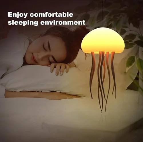 🪼 Cute Jellyfish LED Lamp – Rechargeable & Dual-Mode Touch Control 🌈
