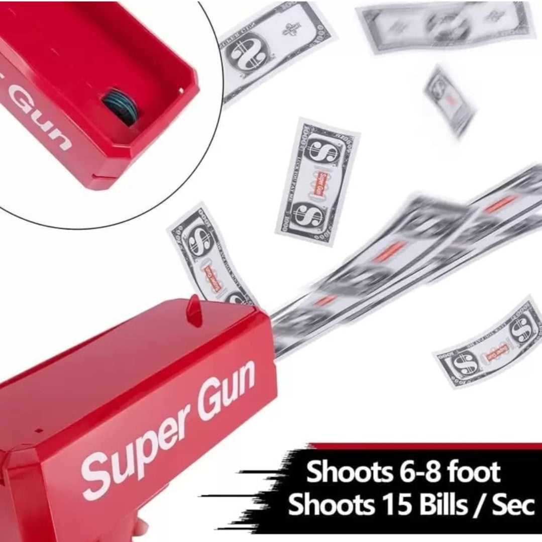 💸 Super Money Gun – Automatic Cash Sprayer Toy
