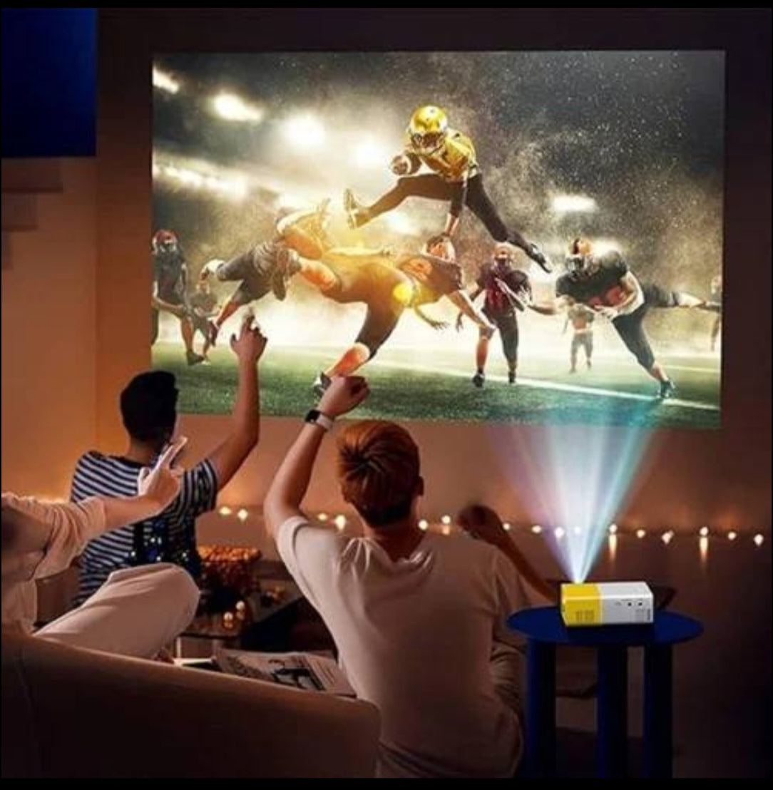 Mini Portable LED Projector 🎬 | 1080P HD Home Theater 📽️ | Compact & Stylish Design